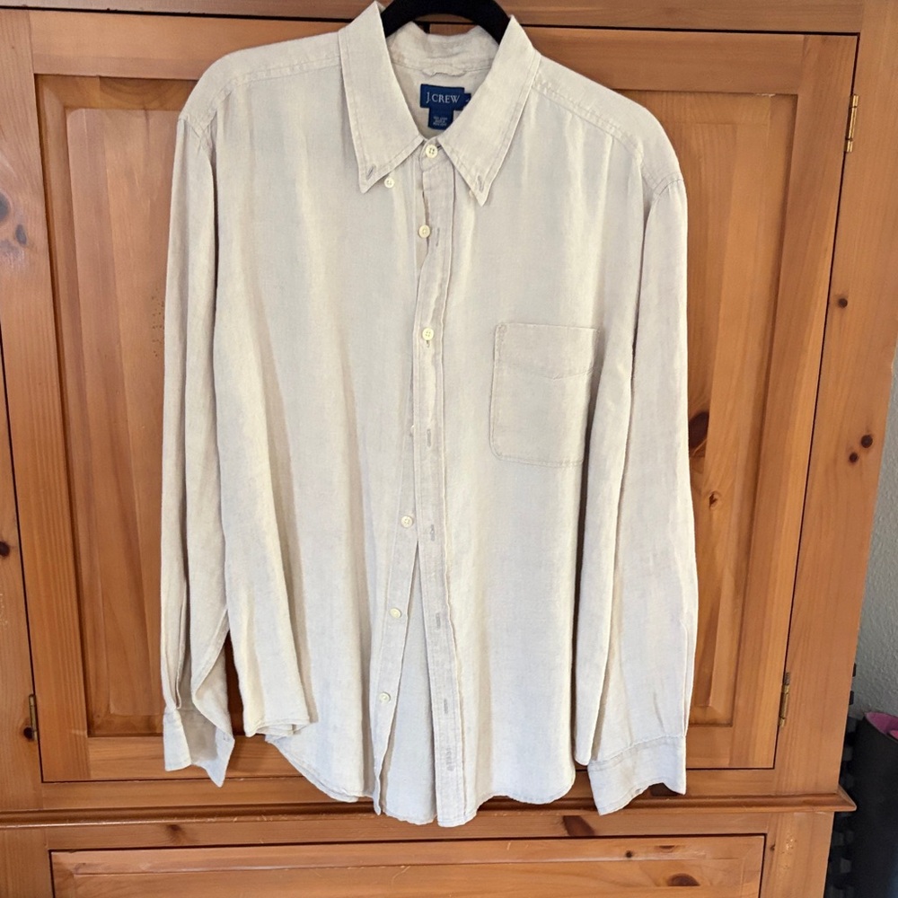 J. Crew linen Button-Up Shirt